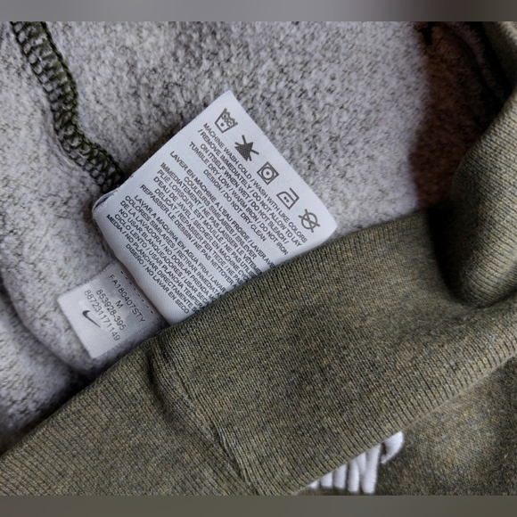 Nike Fleece Funnel Neck Sweatshirt Hoodie Size Medium Sportswear Comfy Athletic - Picture 7 of 10